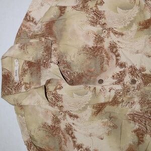 Raffi Paisley 100% Silk Camp Shirt Mens Size‎ Large